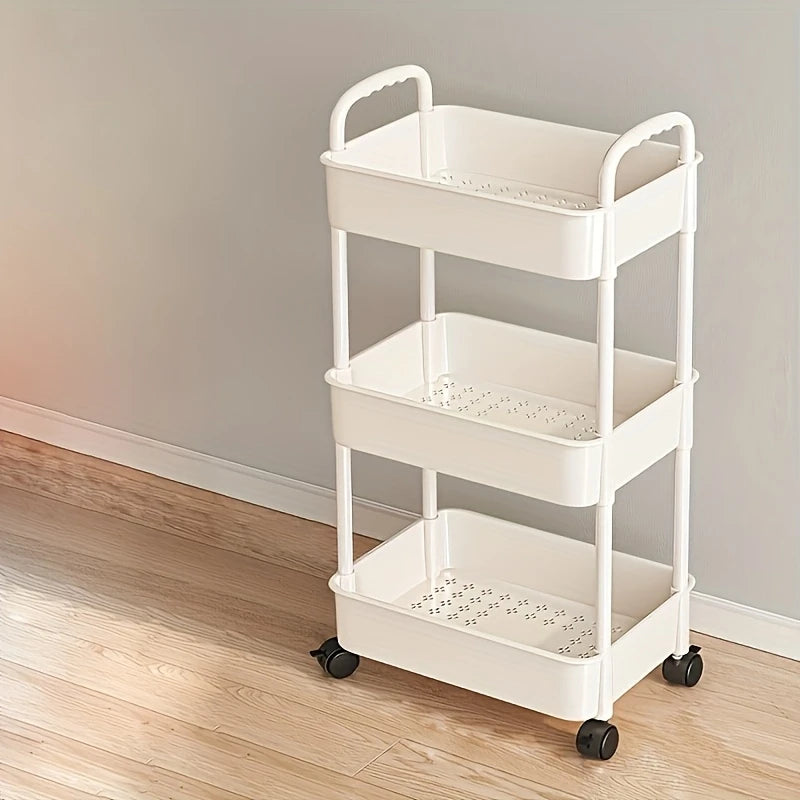2-Tier/3-Tier/4-Tier Multi-Functional Rolling Storage Cart