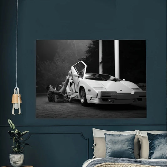 1pc Framed Canvas Art Poster - Classic Movie-Inspired Wall Decor for Living Room & Bedroom, Vintage & Contemporary Style