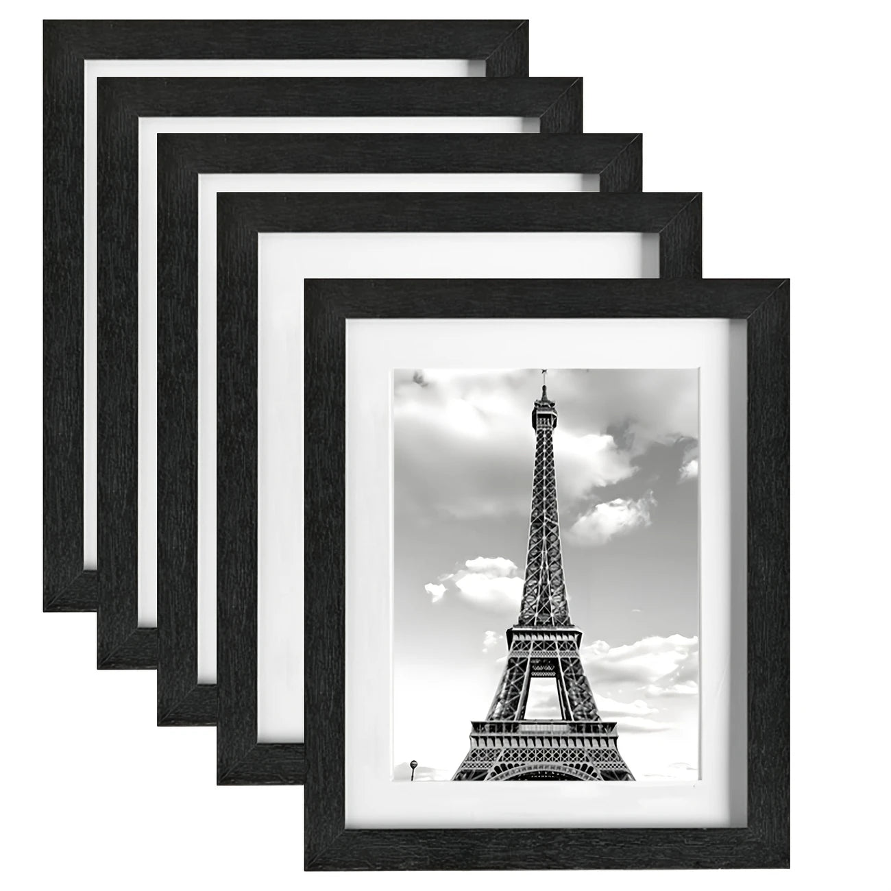 5 Pack 8x10 Inch Picture Frames - Wall Gallery Photo Frames, Display with/without Mat, Random Decorative Framed