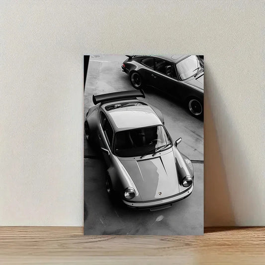 1pc Vintage Sports Car Canvas Wall Art – Framed, Ready to Hang, High-Quality Soft Canvas Material, Modern Design